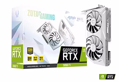 ZOTAC GAMING GeForce RTX 3060 Ti AMP White Edition LHR 8GB GDDR6
