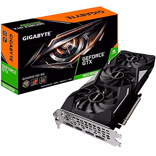 Gigabyte GAMING OC GeForce GTX 1660 SUPER 6GB GDDR6 Black / Silver
