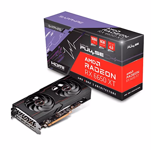 Sapphire PULSE Radeon RX 6650 XT 8GB GDDR6 Red / Black