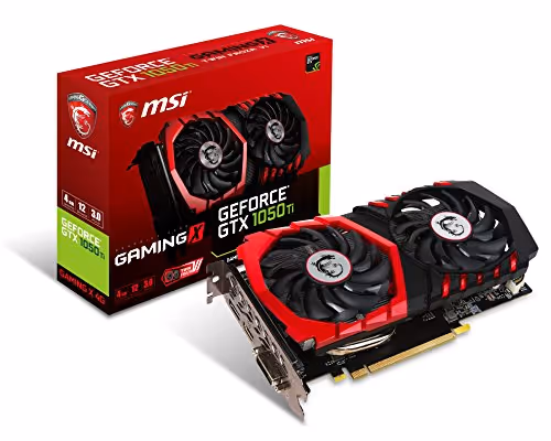 MSI GeForce GTX 1050 Ti GAMING X Black / Red 4GB GDDR5 Black / Red