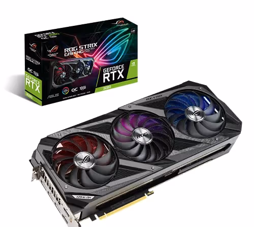 Asus ROG STRIX GAMING OC V2 GeForce RTX 3080 LHR 10GB GDDR6X Black