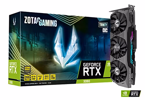 Zotac GeForce RTX 3080 12GB LHR GAMING Trinity OC 12GB GDDR6X Black