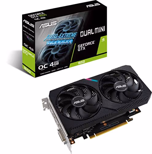 ASUS Dual GeForce GTX 1650 MINI OC edition 4GB GDDR6