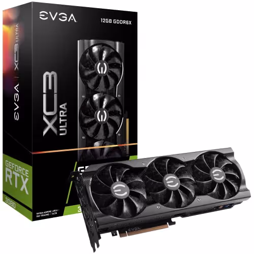 EVGA XC3 ULTRA GAMING GeForce RTX 3080 LHR 12GB GDDR6X Black