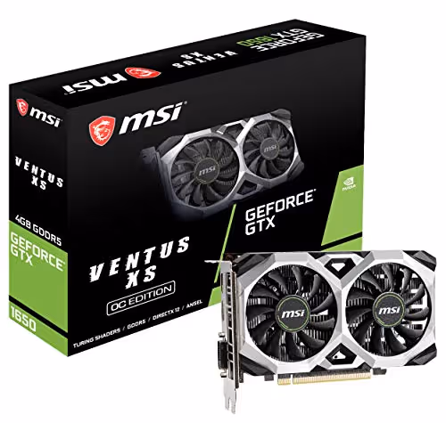 MSI GeForce GTX 1650 G5 VENTUS XS OC 4GB GDDR5 Black / White
