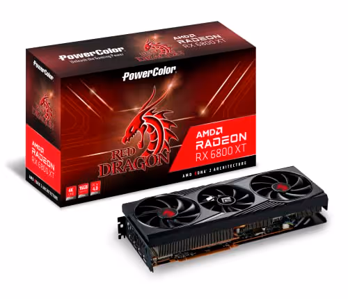 PowerColor Radeon RX 6800 XT Red Dragon OC 16GB GDDR6 Black