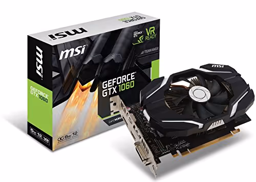 MSI GeForce GTX 1060 OCV1 6GB GDDR5 Black / White