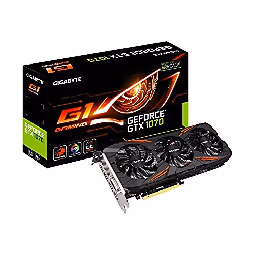 GIGABYTE GeForce GTX 1070 G1 Gaming 8G (Rev. 1.0) GDDR5