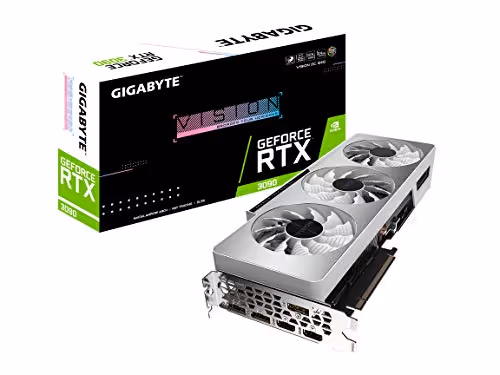 Gigabyte GeForce RTX 3090 Vision OC 24GB GDDR6X Silver / White