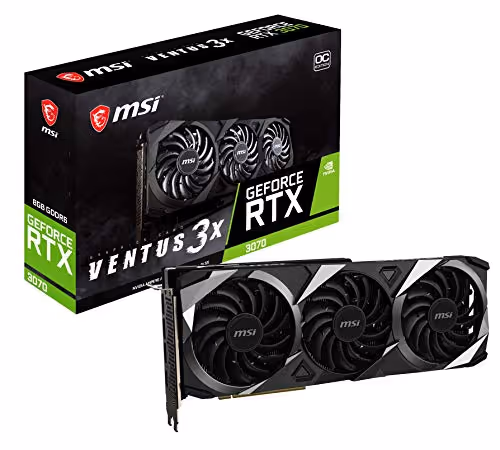 MSI GeForce RTX 3070 LHR GeForce RTX 3070 LHR Black 8GB GDDR6