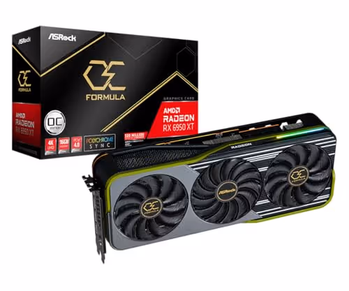 ASRock Phantom Gaming OC Radeon RX 6950 XT 16GB GDDR6 Silver / Black