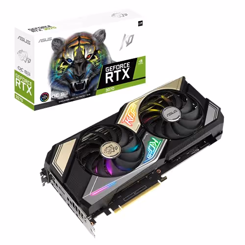 Asus GeForce RTX 3070 LHR KO GAMING OC V2 8GB GDDR6 Black / Silver
