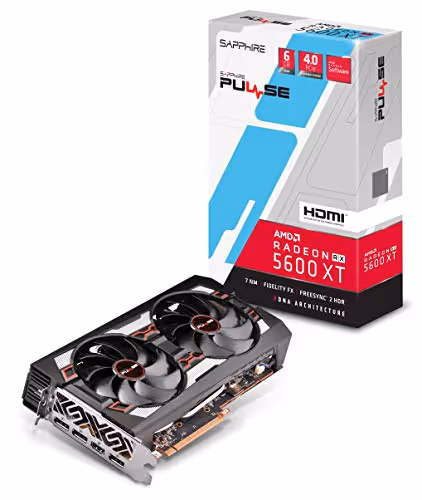 Sapphire PULSE Radeon RX 5600 XT 6GB GDDR6 Black / Red
