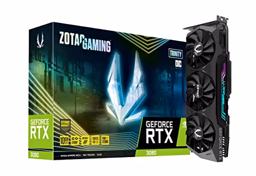 Zotac GAMING Trinity OC GeForce RTX 3080 10GB LHR 10GB GDDR6X Gray