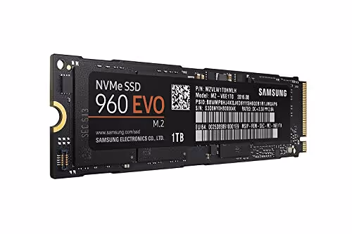 Samsung 960 Evo 1TB SSD M.2 PCIe 3.0 NVMe