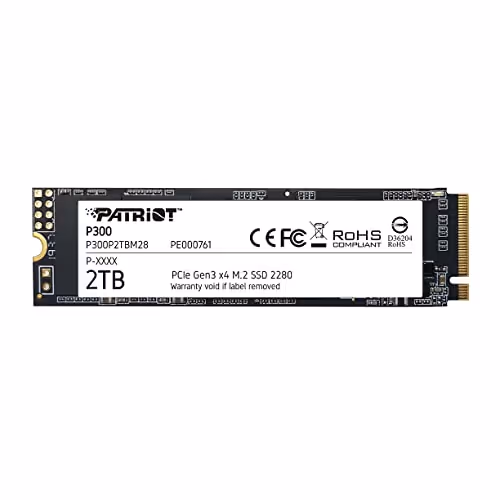 Patriot P300 2TB M.2-2280 SSD PCIe 3.0 x4 NVMe