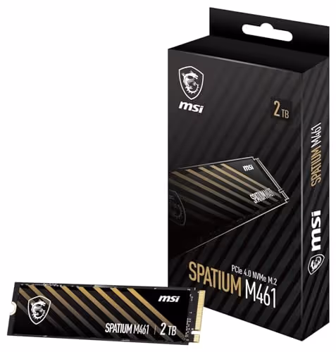 MSI SPATIUM M461 2TB M.2-2280 SSD PCIe 4.0 x4 NVMe