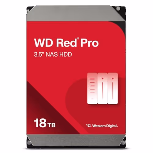 Western Digital Red Pro 18TB 3.5" HDD 7200RPM SATA 6.0 Gb/s
