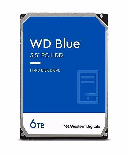 Western Digital Blue 6TB HDD 3.5" 5400RPM SATA 6.0 Gb/s Internal