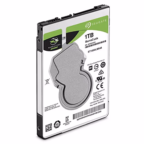 Seagate BarraCuda 1TB 2.5" HDD 5400RPM SATA 6.0 Gb/s