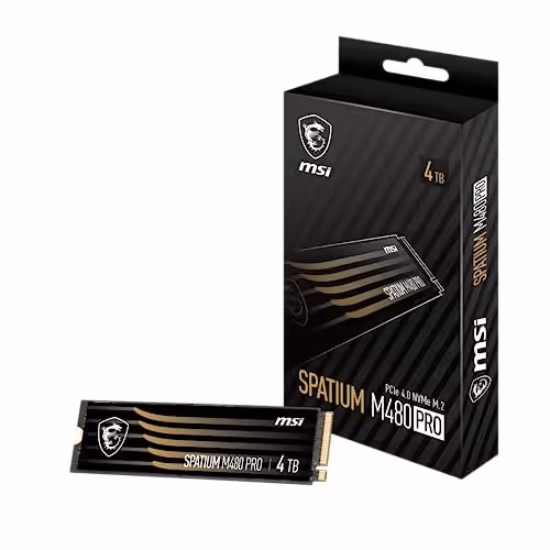 MSI SPATIUM M480 PRO 4TB M.2-2280 SSD PCIe 4.0 x4 NVMe