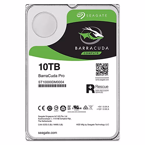 Seagate BarraCuda Pro 10TB 3.5" HDD 7200RPM SATA Internal