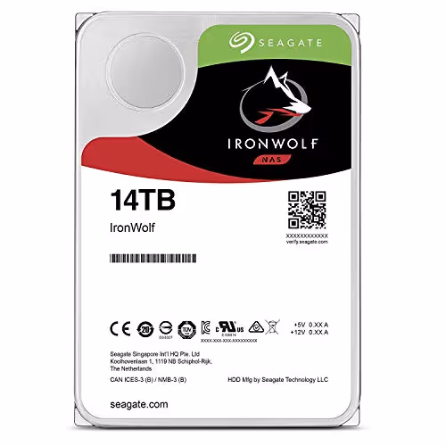 Seagate IronWolf NAS 14TB HDD 7200RPM 3.5" SATA