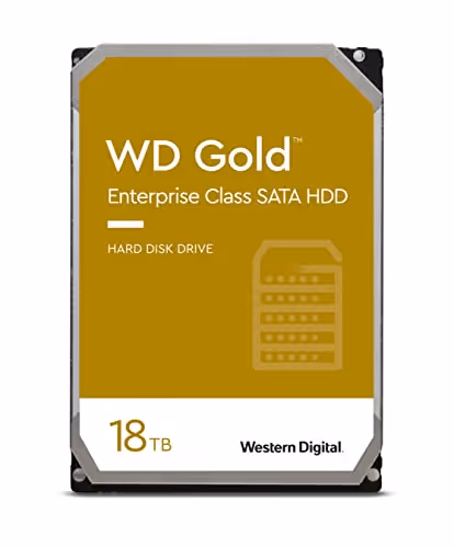 Western Digital Gold 18TB HDD 3.5" 7200RPM SATA
