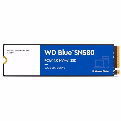 Western Digital Blue SN580 1TB M.2 SSD PCIe 4.0 NVMe