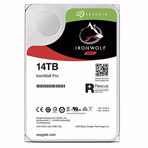 Seagate IronWolf Pro 14TB 3.5" HDD 7200RPM SATA