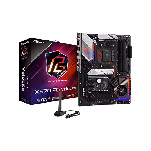 ASRock X570 PG Velocita AM4 AMD X570 SATA 6Gb/s ATX AMD Motherboard