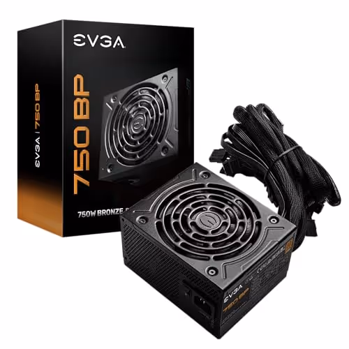 EVGA 750 BP Black 750W Non-Modular 80+ Bronze Certified ATX