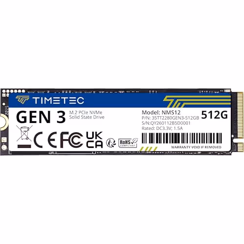 Timetec 35TTFP6PCIE 512GB M.2 SSD PCIe 3.0 NVMe