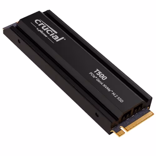 Crucial T500 W/Heatsink 1TB SSD M.2 PCIe 4.0 NVMe