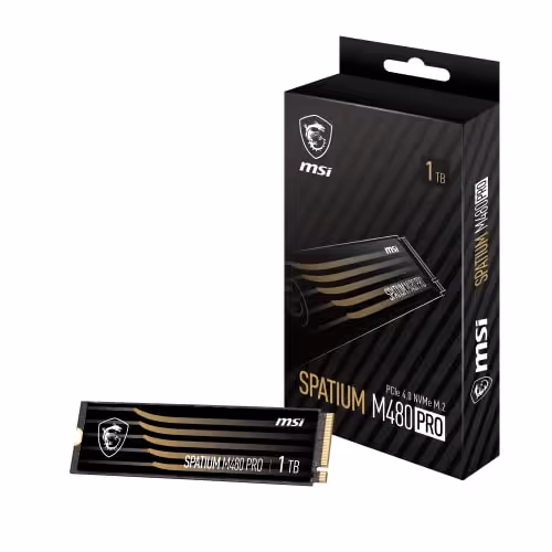 MSI SPATIUM M480 PRO 1TB SSD M.2-2280 PCIe 4.0 x4 NVMe