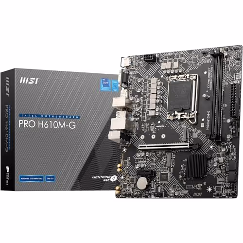 MSI H610 PRO H610M-G LGA1700 DDR5 Micro ATX