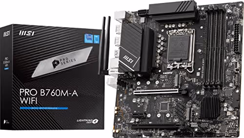 MSI PRO B760M-A WIFI LGA1700 DDR5 Micro-ATX