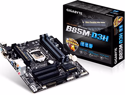 GIGABYTE GA-B85M-D3H LGA 1150 Micro ATX Intel Motherboard