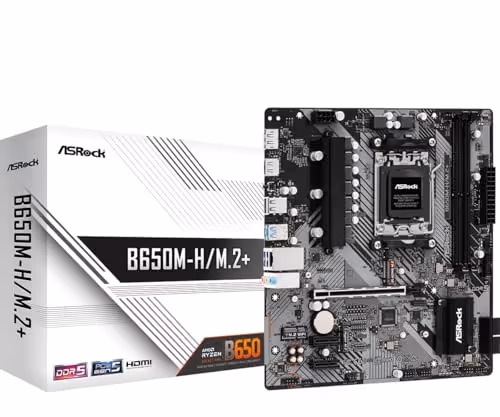 ASRock B650M-H/M.2+ AM5 DDR5 Micro-ATX