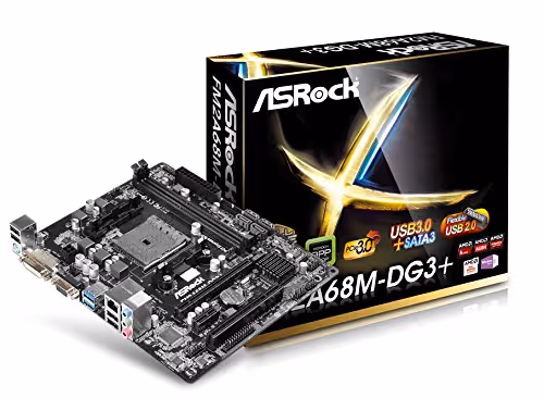 ASRock AMD A68H FM2A68M-DG3+ FM2+ DDR3 Micro ATX