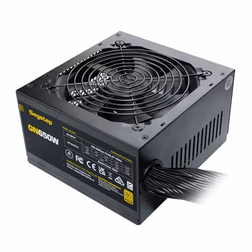 Segotep GN Black ATX 650W Non-Modular 80+ Gold Certified