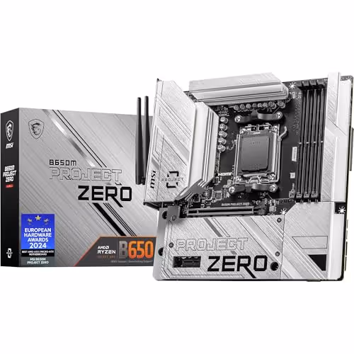 MSI B650M PROJECT ZERO AM5 DDR5 Micro-ATX