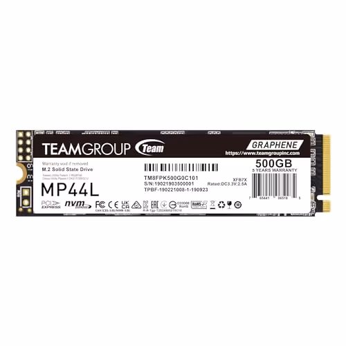 TEAMGROUP MP44L 500GB SSD M.2 PCIe 4.0 NVMe