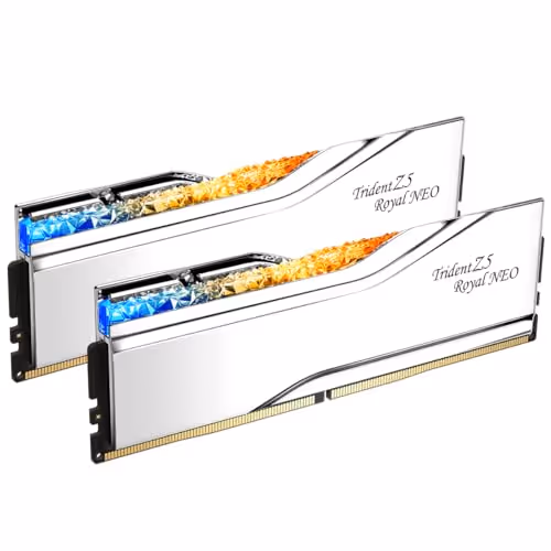 G.Skill Trident Z5 Royal Neo RGB Silver Silver (Mirror Finish)DDR5-6400 CL30 32GB (2x16GB)