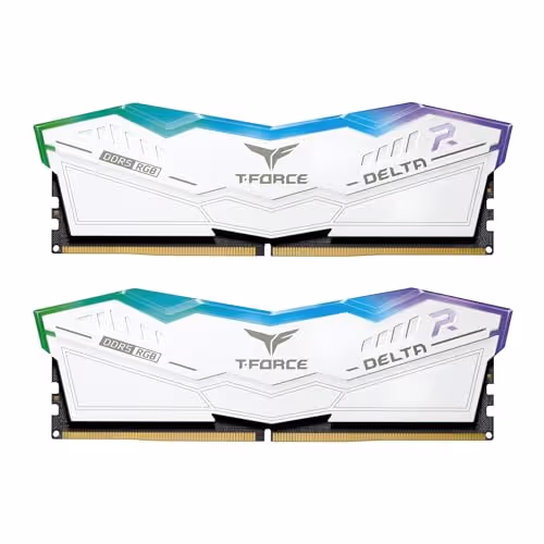 TEAMGROUP T-Force Delta RGB White DDR5-6000 CL38 32GB (2x16GB)