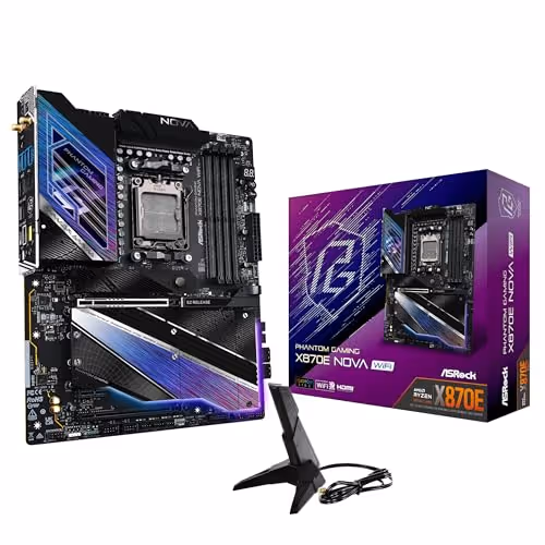 ASRock X870E Phantom Gaming Nova WiFi AM5 DDR5 ATX