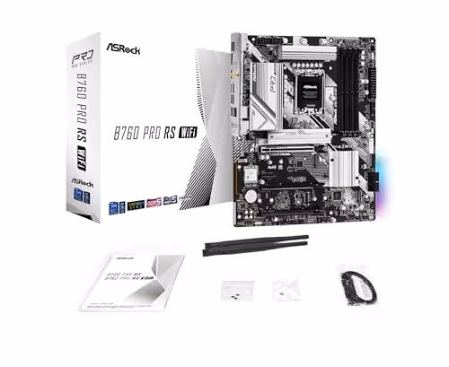 ASRock B760 Pro RS WiFi White LGA1700 DDR5 ATX