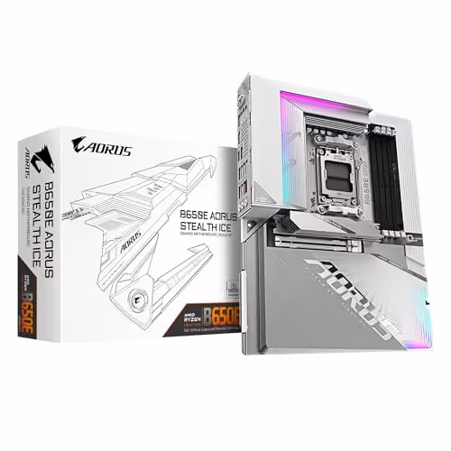 GIGABYTE B650E AORUS STEALTH ICE AM5 DDR5 ATX