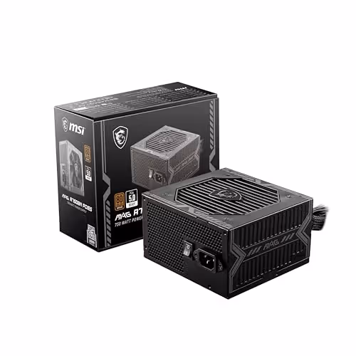 MSI MAG A750BN PCIE5 Black 750W Non-Modular 80+ Bronze Certified