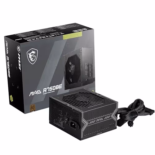 MSI MAG A750BE Black 750W Semi-Modular 80+ Bronze